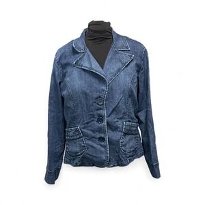 Venezia Women's Denim Jacket with Button Front 18/20